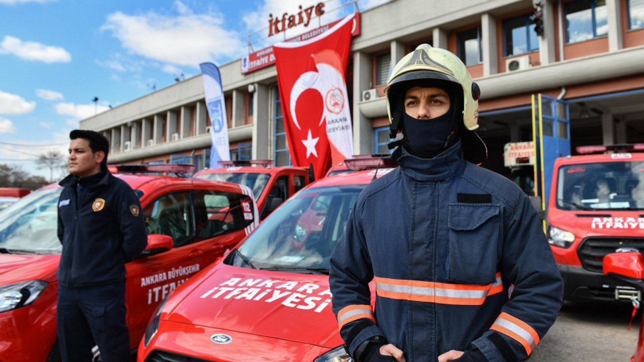 Ankara İtfaiyesi yüksek kapasitesi ile göz dolduruyor