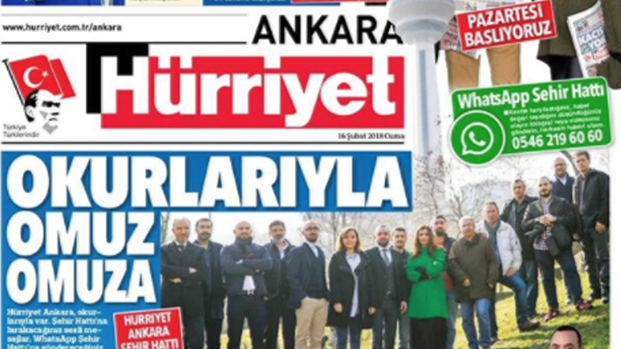 Hürriyet Ankara Eki maliyetlere direnemedi: Yakında kapanacak