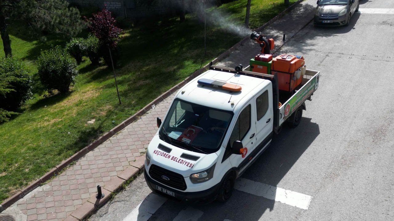 Keçiören ilaçlanıyor: Eylül sonuna kadar sürecek