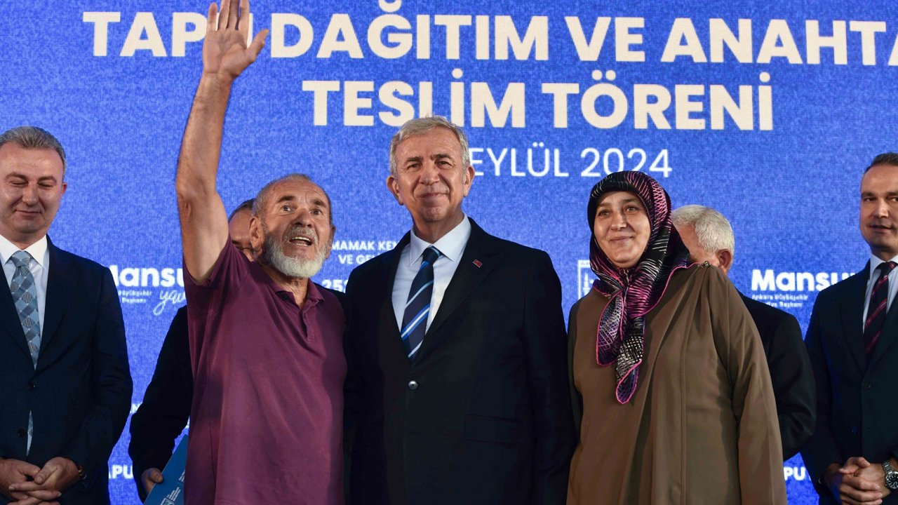 Mansur Yavaş: 3 bin 27 konutun inşaatı 2025'te tamamlanacak