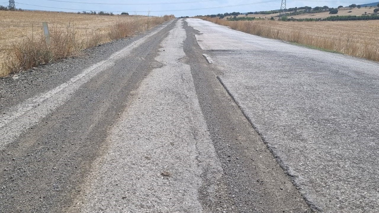 Elmadağ ile Karacahasan arasındaki tehlikeli yol onarılacak