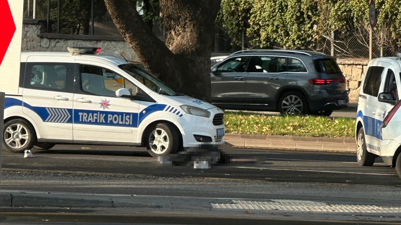 Ankara'da feci kaza: Otomobil önündeki skuter sürücüsünü ezdi