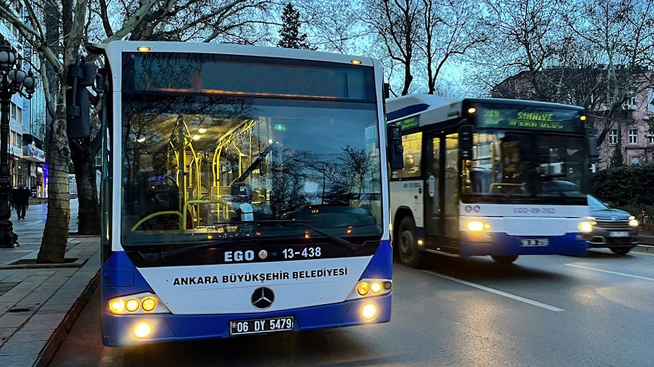 Ankara'da dün 702 bin vatandaş otobüs kullandı