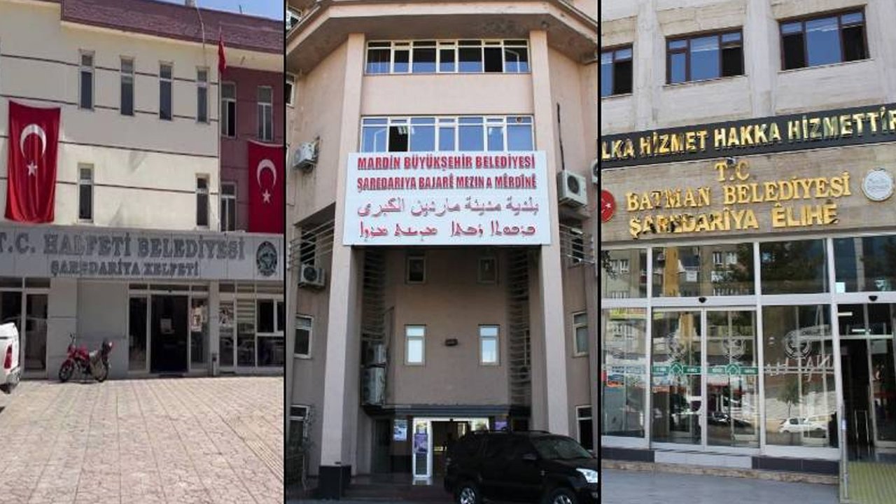 DEM Partili Mardin, Batman ve Halfeti Belediyelerine kayyum atandı