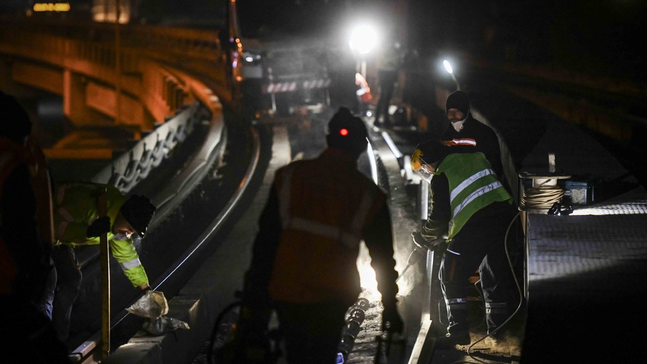 Ankara metrosunda 342 metrelik raylar yenileri ile değişecek