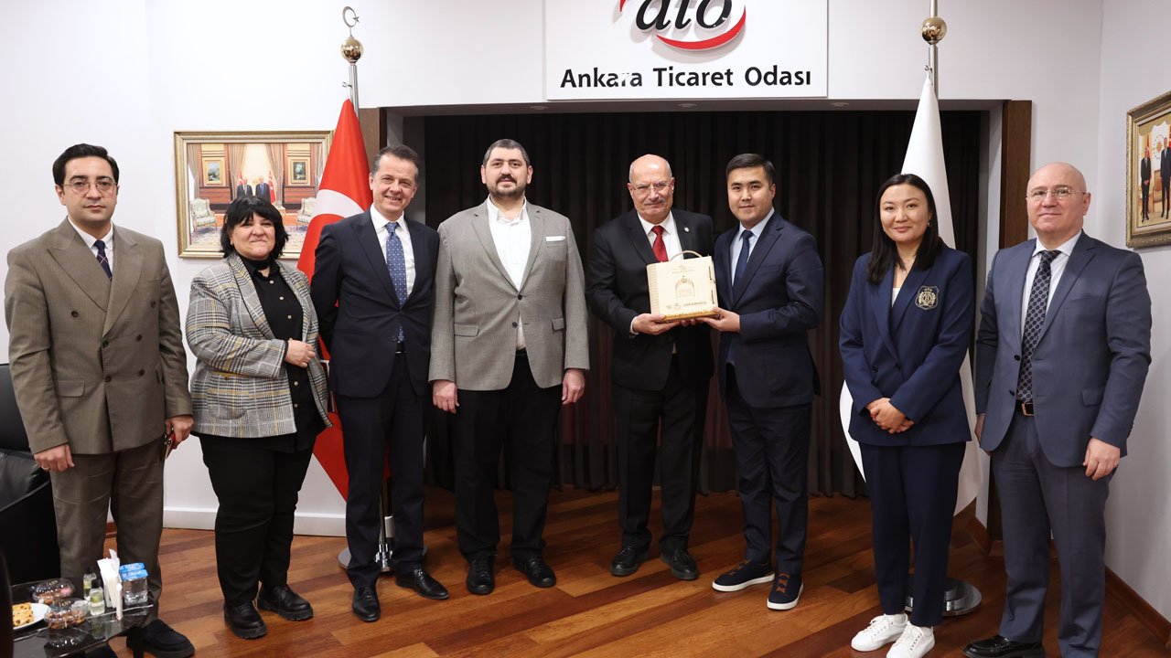 ATO Başkanı Gürsel Baran Kırgız ticaret heyetini ağırladı