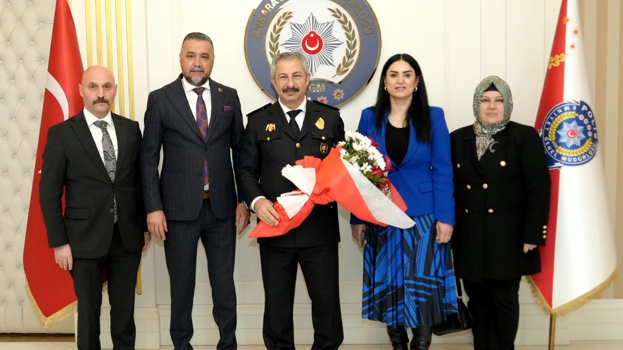 MHP teşkilatı Ankara Emniyet Müdürü Engin Dinç'i ziyaret etti