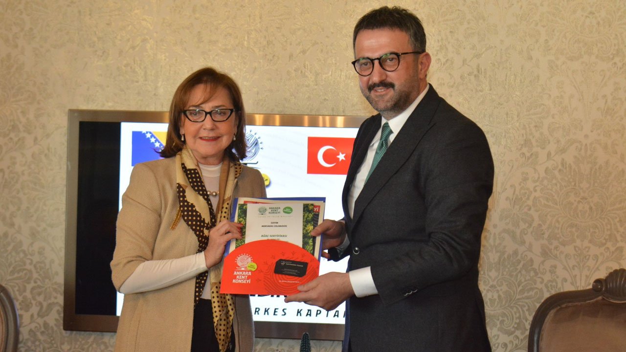 Bosnalı Büyükelçi Mirsada Colakovic, Ankara Kent Konseyi’ni ziyaret etti