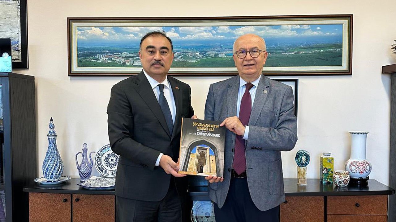 Azerbaycan Büyükelçisi, Bilkent Rektörü Kürşat Aydoğan’ı ziyaret etti