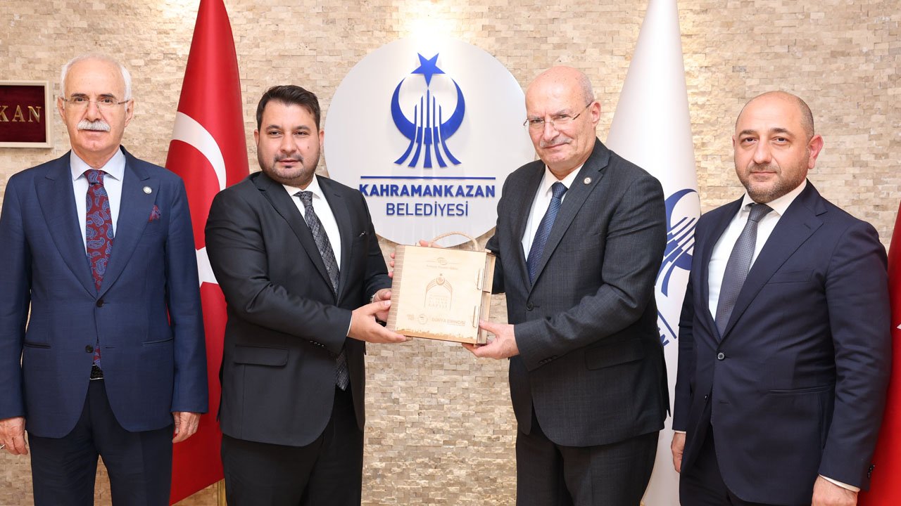 Ankaralı patronlar Kahramankazan Belediyesi'ni ziyaret etti