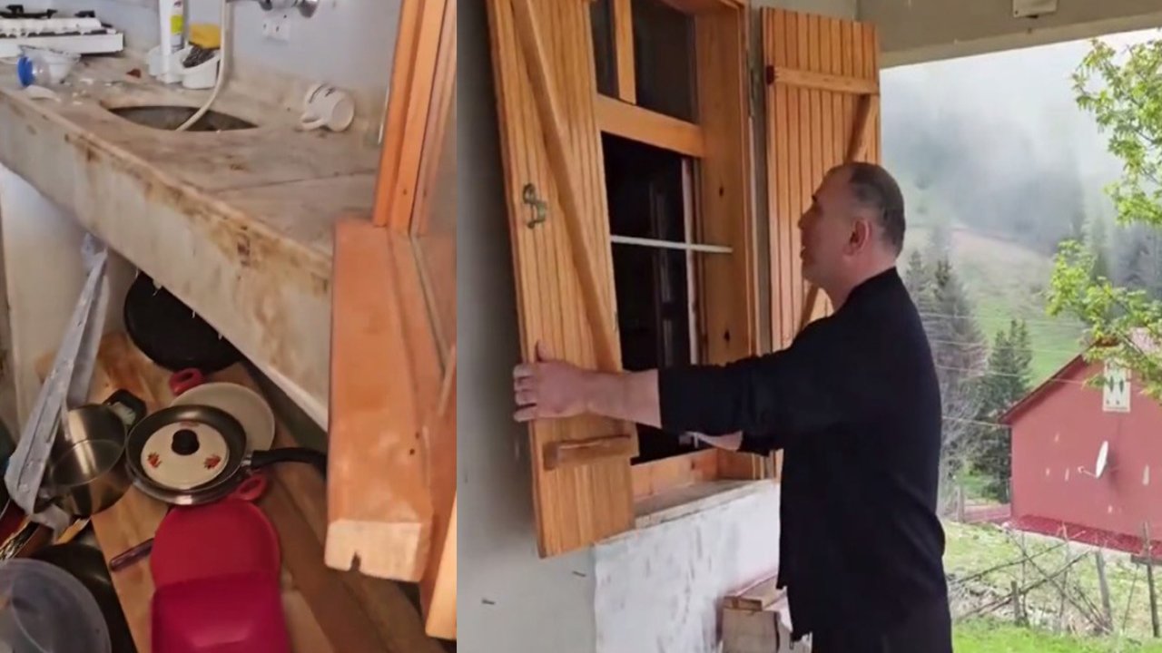 Ayılar Belediye Başkanı’nın evini talan etti! Ayılara torpil işlemiyor