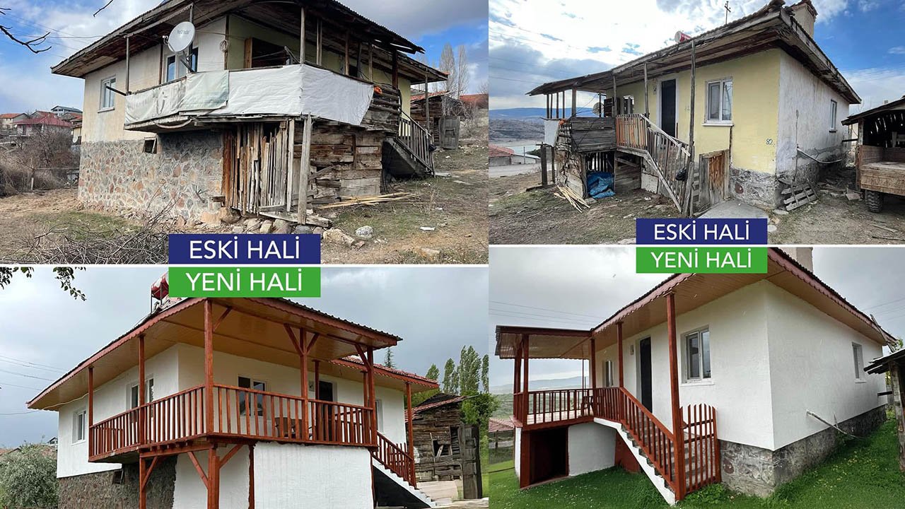 Çamlıdere Belediyesi Buğralar Köyü İmam Evini baştan sona yeniledi