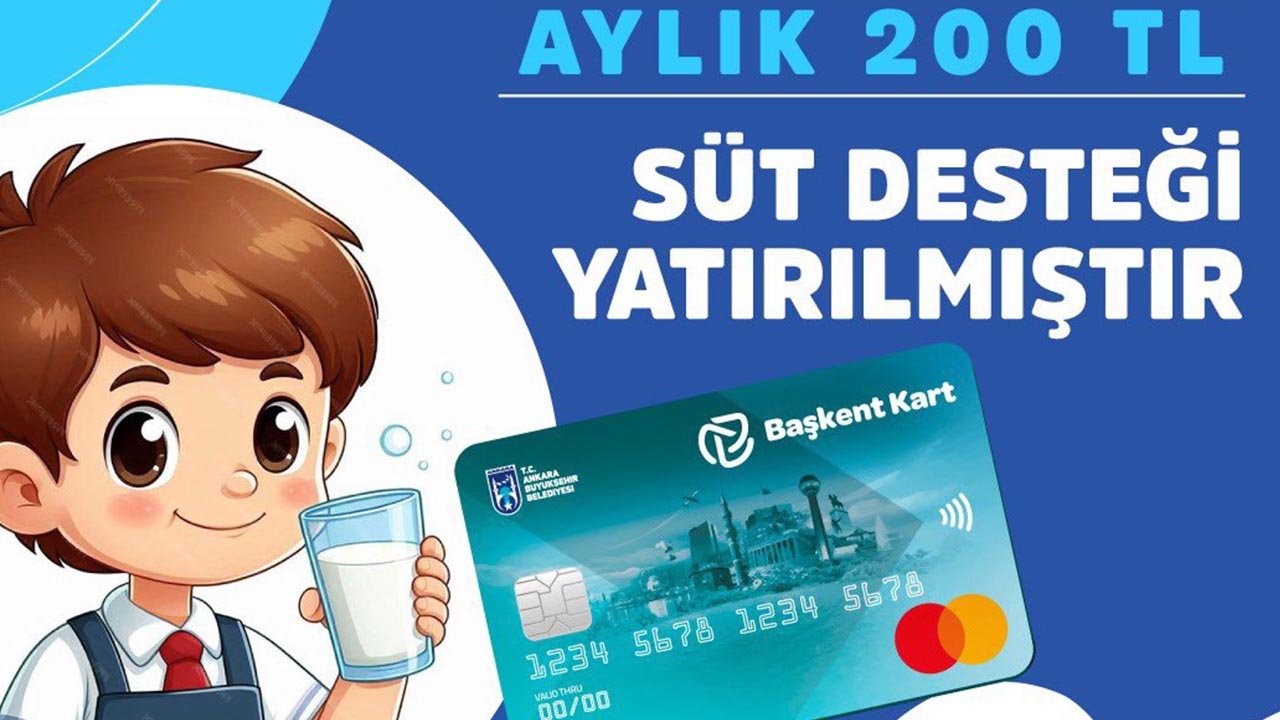 Ankara Büyükşehir'den çocuklu ailelere 200 TL süt yardımı