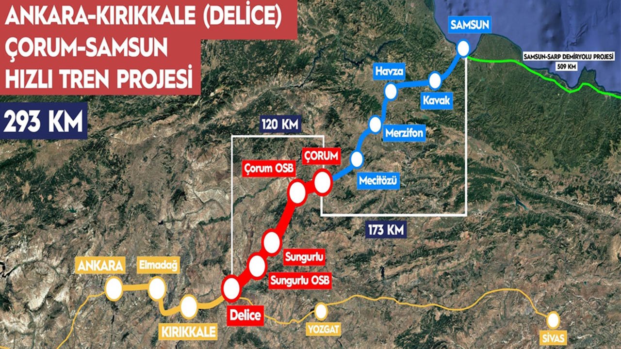 Ankara’dan Çorum’a hızlı tren: Cumartesi günü temeli atılıyor