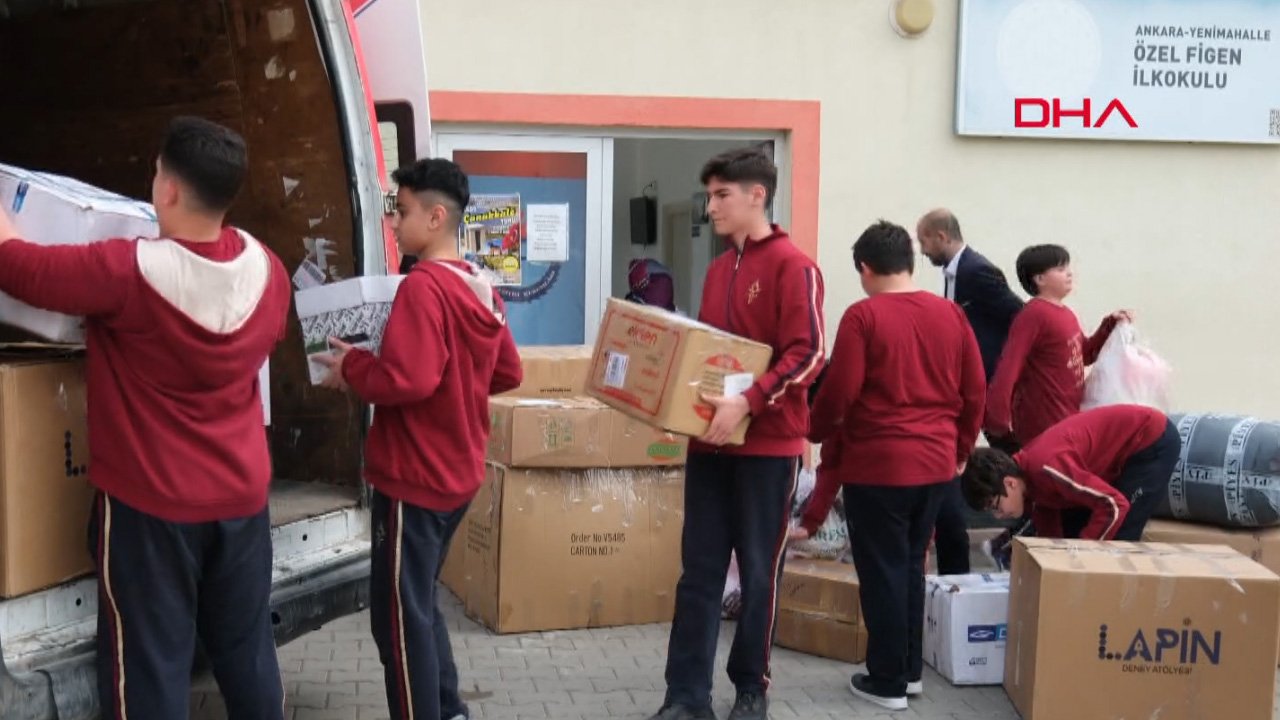Ankaralı öğrencilerden Hakkari’ye kırtasiye ve giyecek yardımı