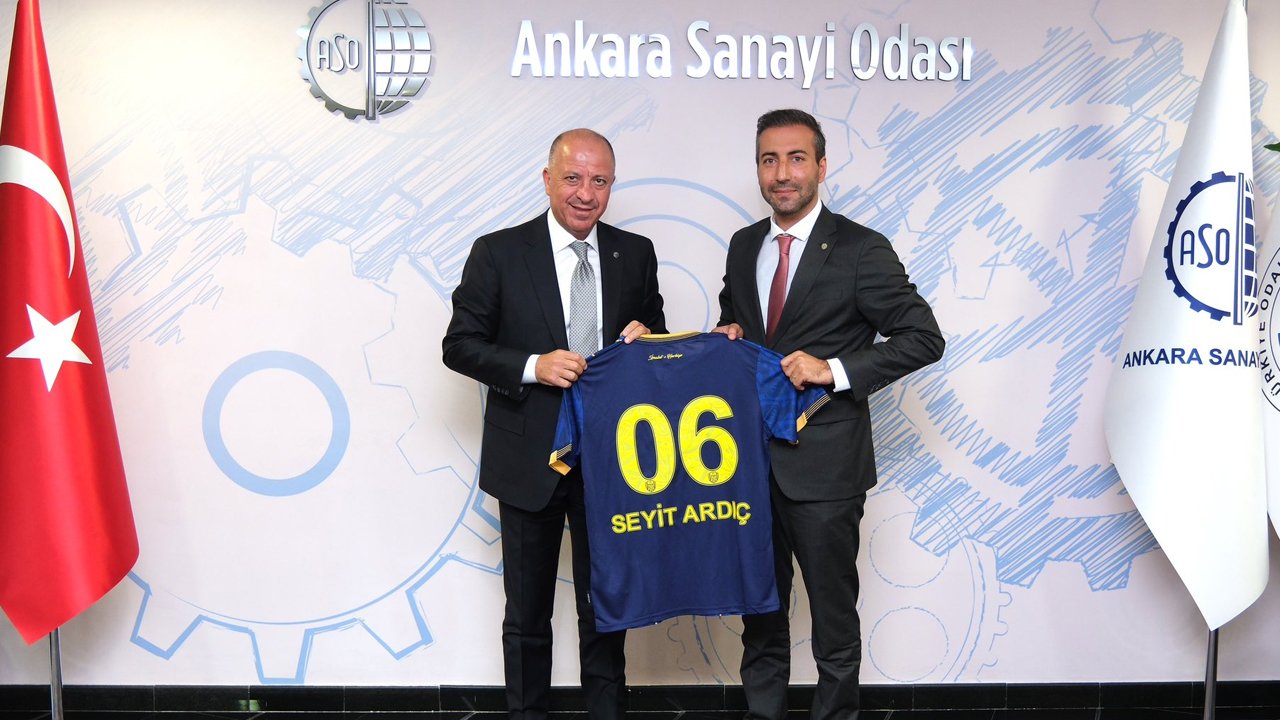Ankaragücü heyeti Ankara Sanayi Odası'nı ziyaret etti