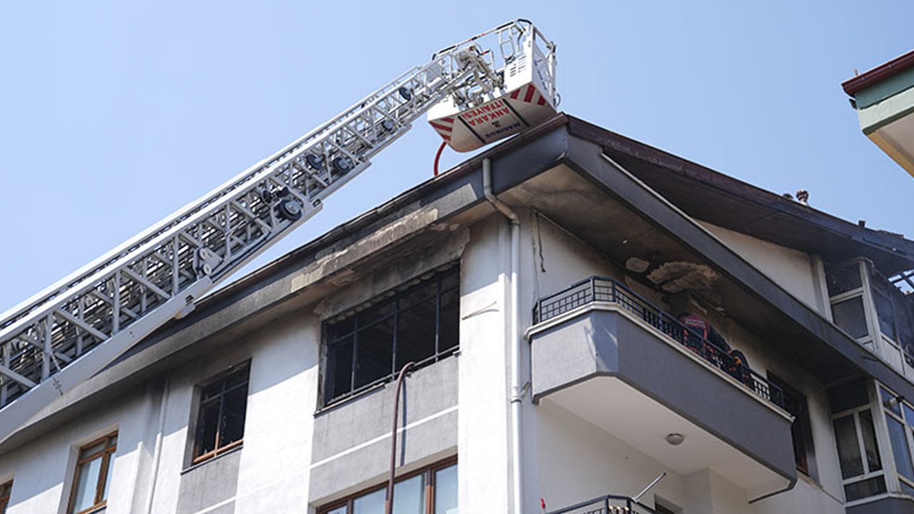 Çankaya’da yangın dramı: Çocuk balkonda mahsur kaldı