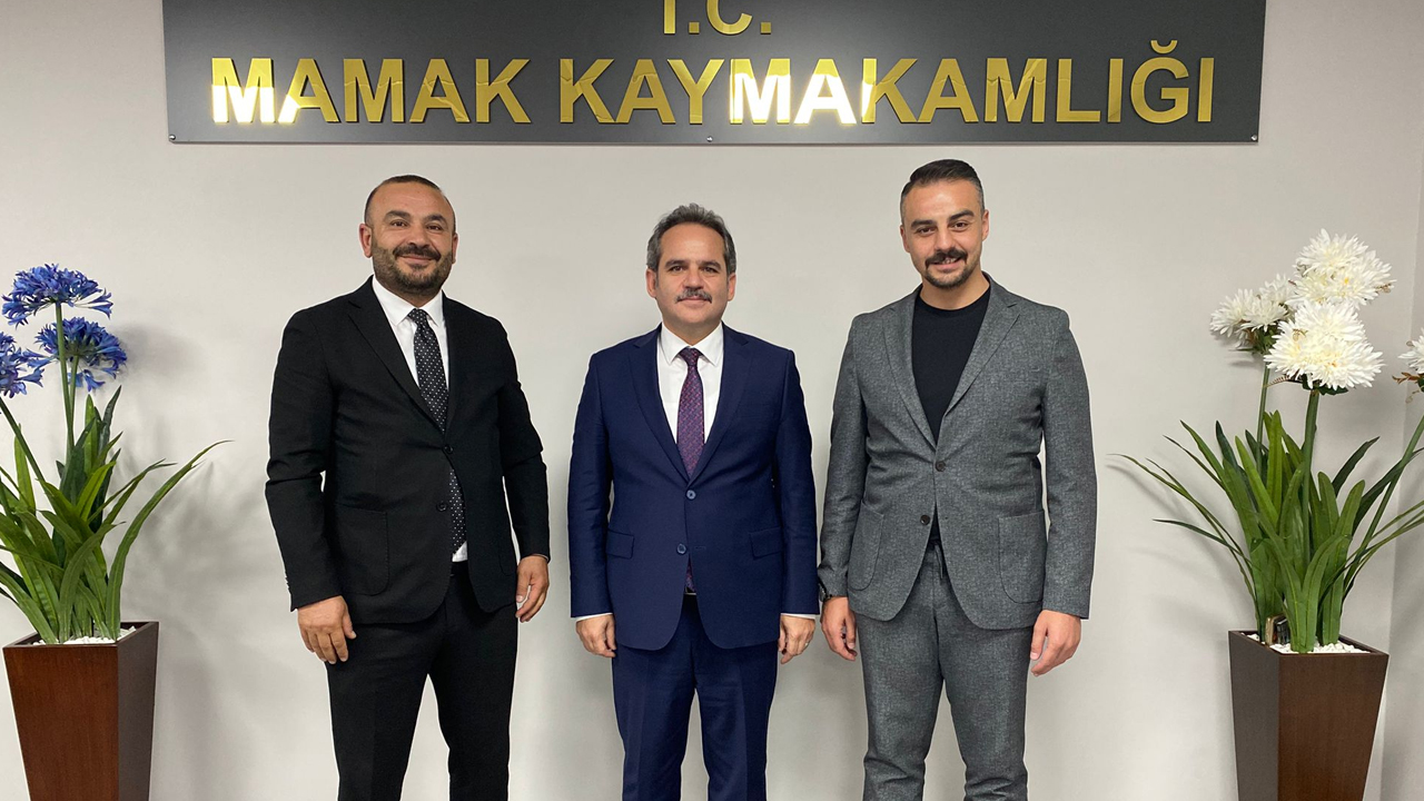 Müteahhitlerden yeni Mamak Kaymakamı Kaya'ya ziyaret