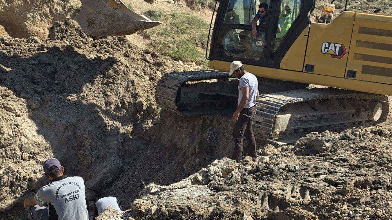 ASKİ Haymana'ya müdahale etti: İçme suyu hattı yenilendi