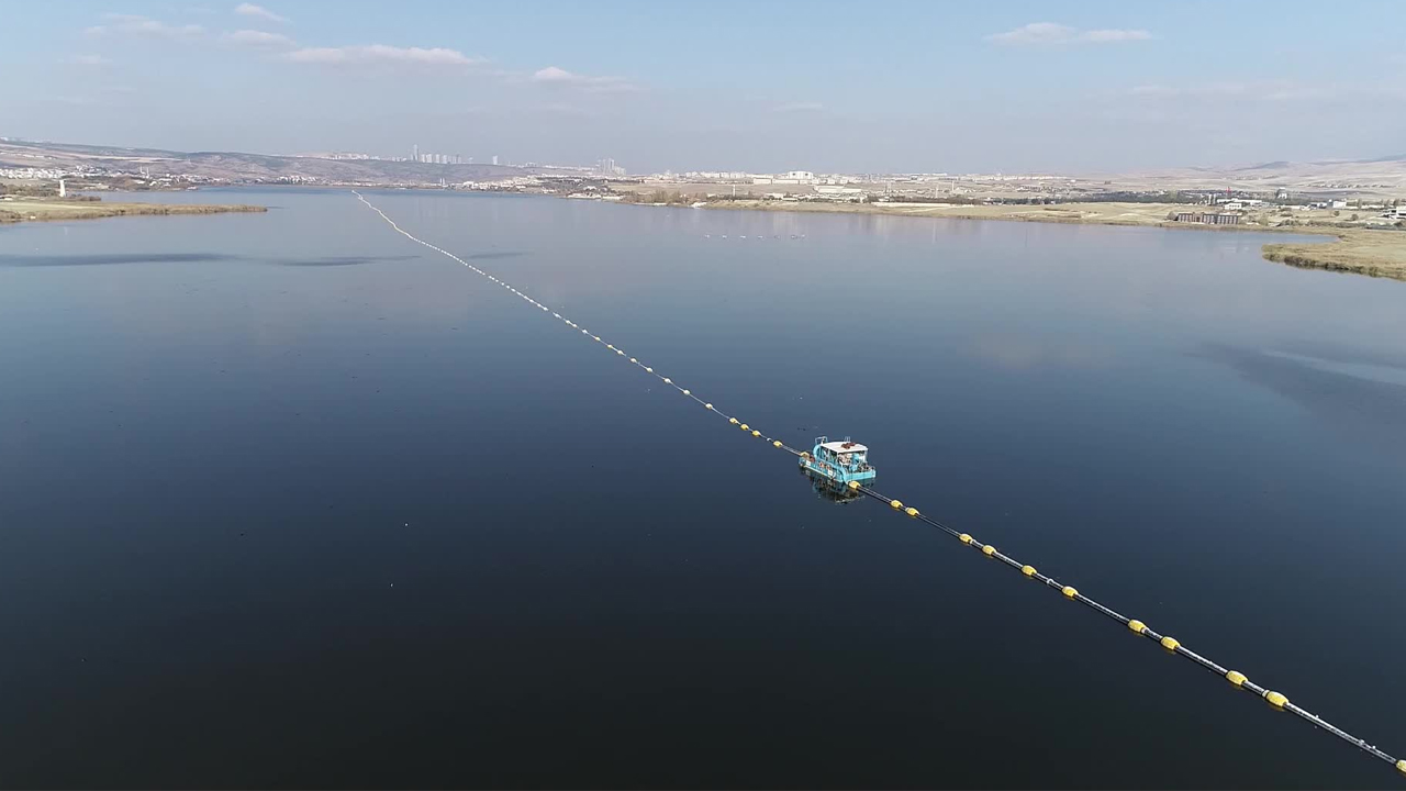 Gölbaşı'nda göller temizleniyor: Sazlıklara müdahale edildi