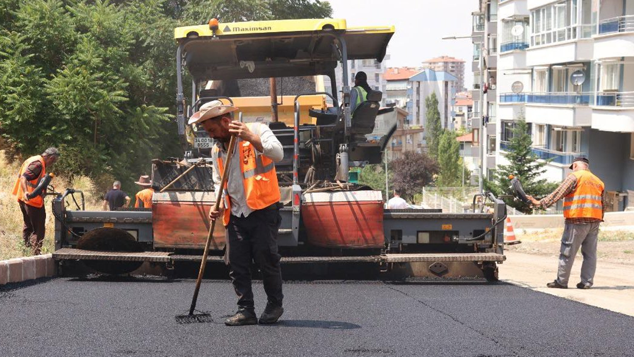 Çankaya'da asfalt dökümü devam: Bir mahalle daha bitti