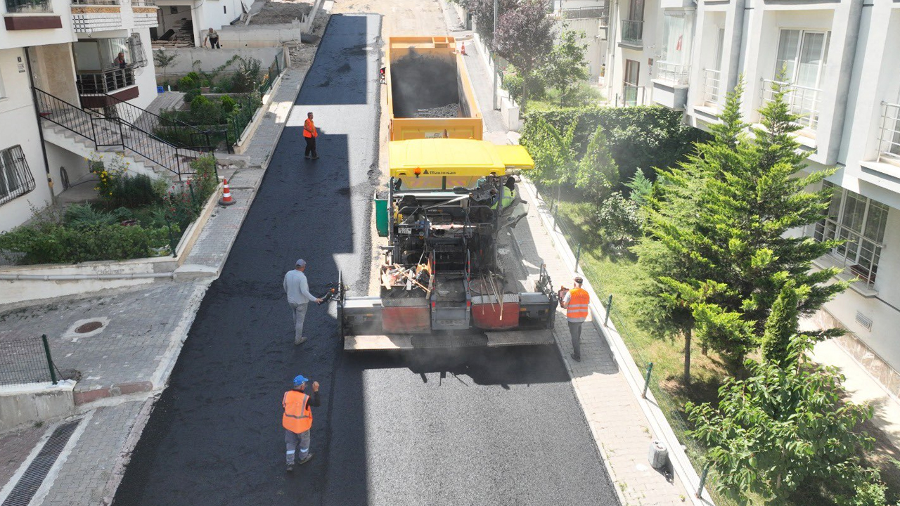 Çankaya Malazgirt Mahallesi’nde asfaltlar yenilendi