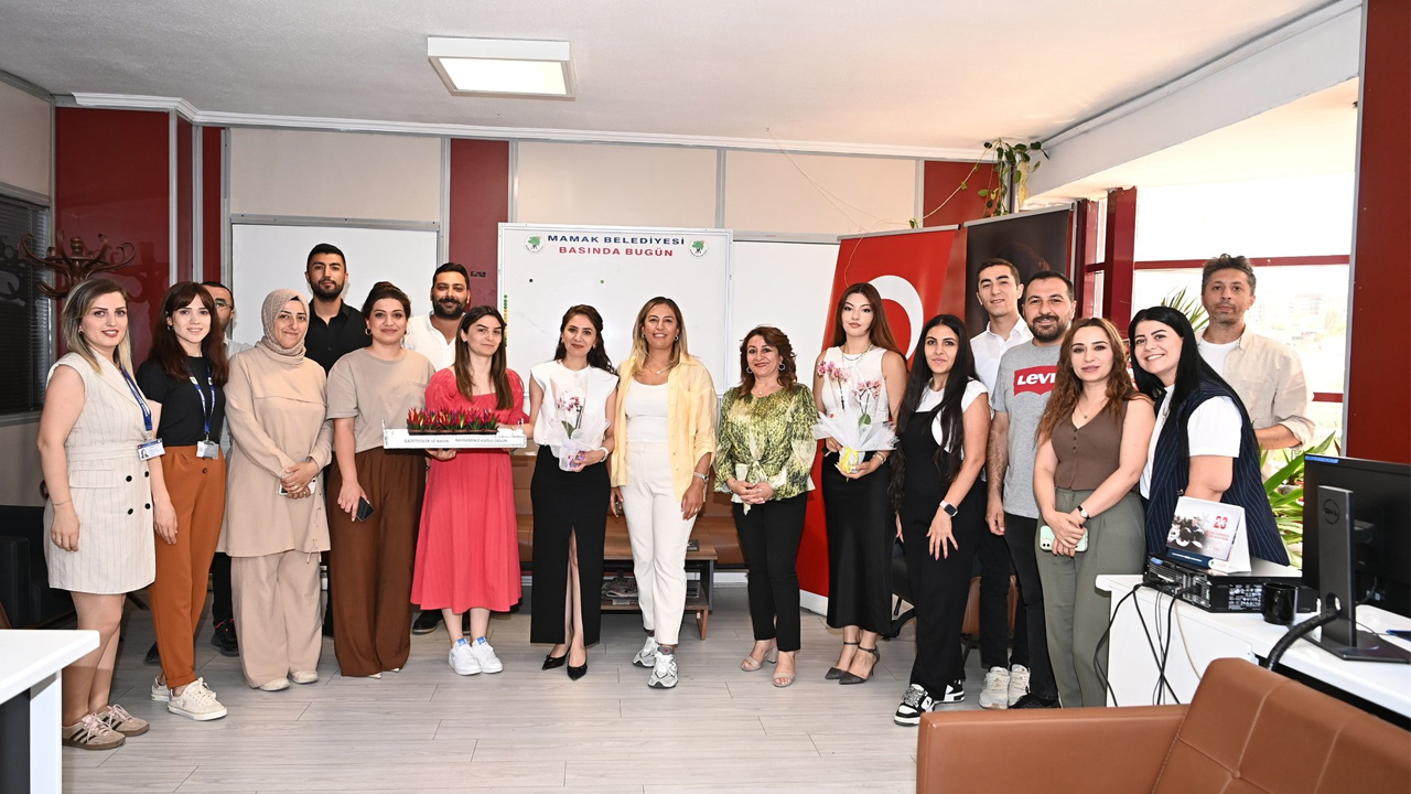Mamak'ta basın çalışanları mutlu: Yönetim ziyaret etti