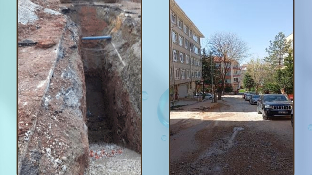 Çankaya Güvenevler'de atık su hatları yenilendi
