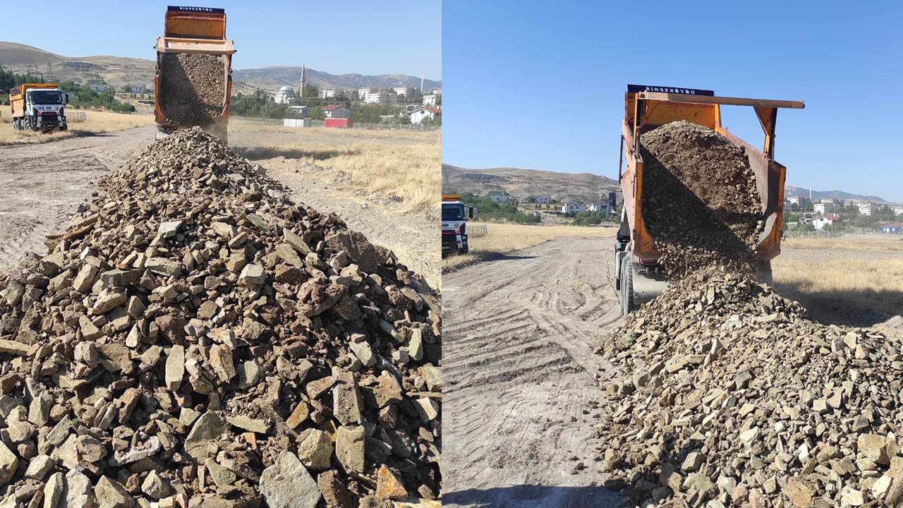 Ayaş 86 Evler’de yol hazırlıkları başladı