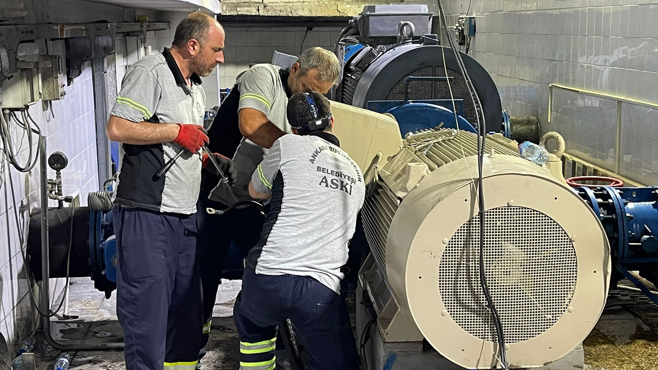 ASKİ'de elektrik motoru yandı: Keçiören ve Yenimahalle'de sular kesildi