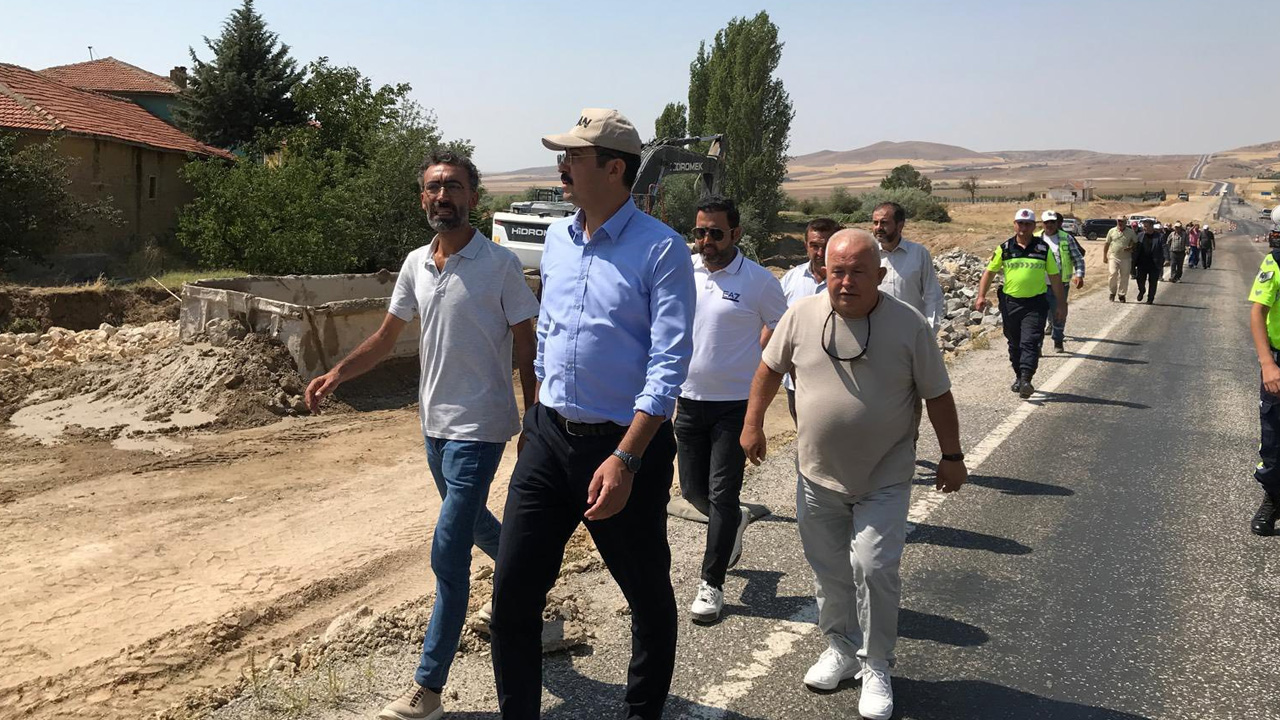 Bala Kaymakamı Ali Yıldırım yol çalışmalarını yerinde inceledi