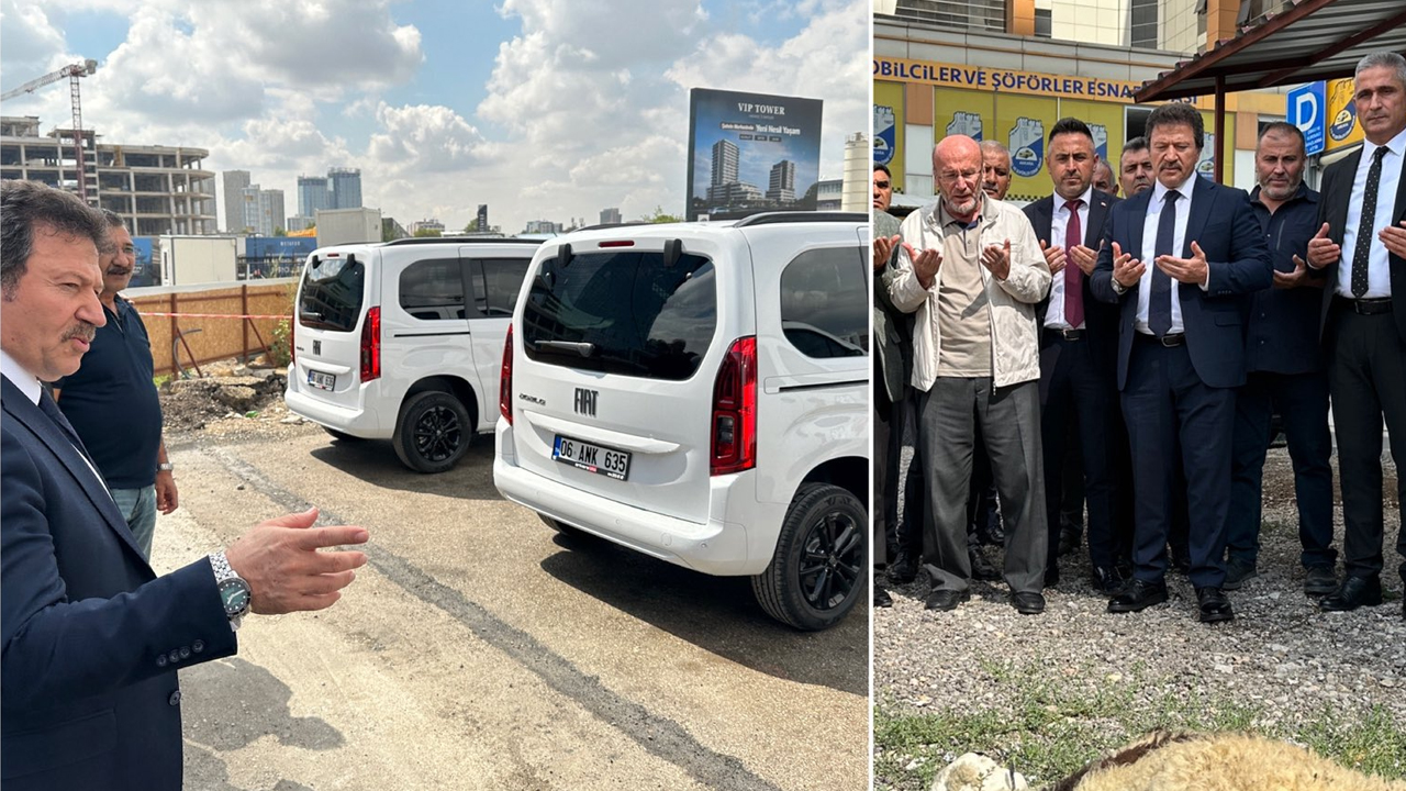 Ankara Şoförler Odası yeni araçlarına kavuştu: Toplu dua edildi