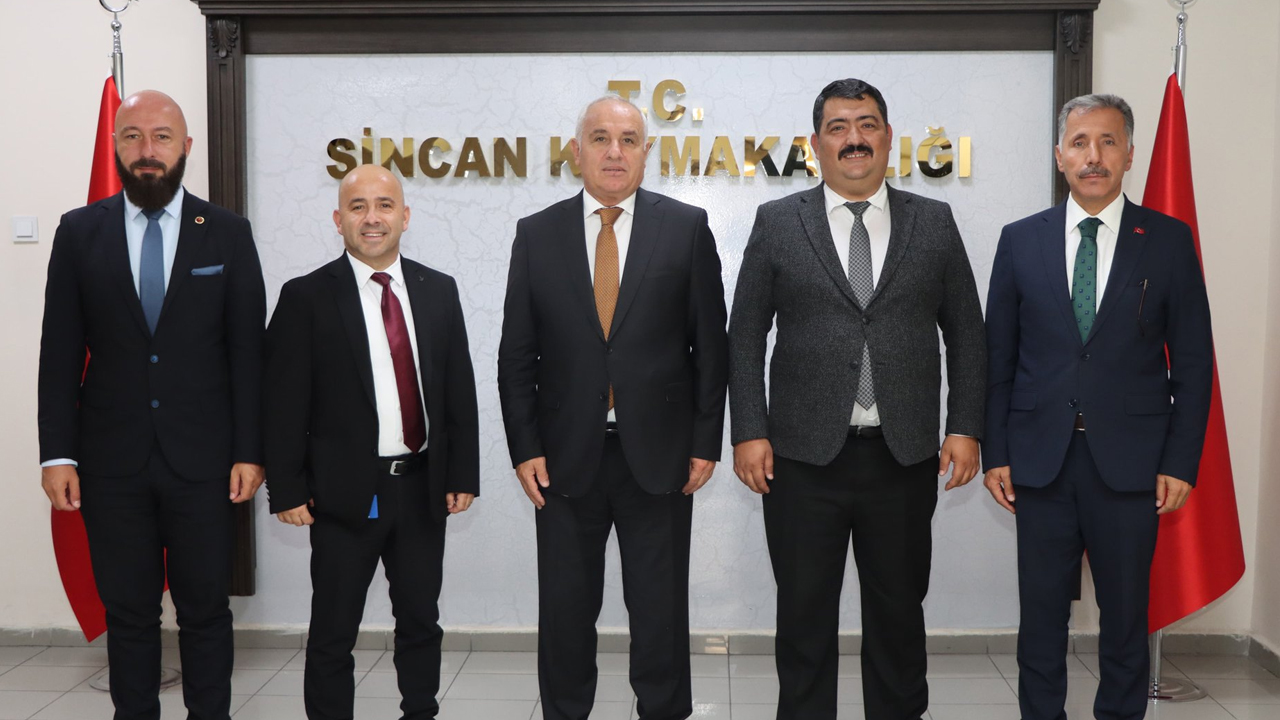 Sanayiciler Sincan Kaymakamlığı'nda: Sohbet ettiler