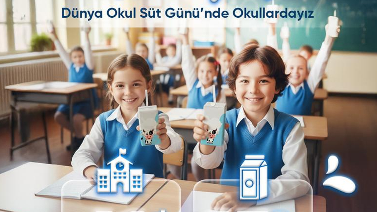 Gölbaşı’nda okullarda 15 bin kutu süt dağıtıldı