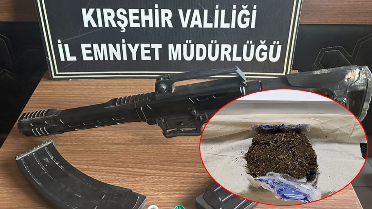 Kaman girişinde durdurulan araçtan uyuşturucu ve aparatı çıktı