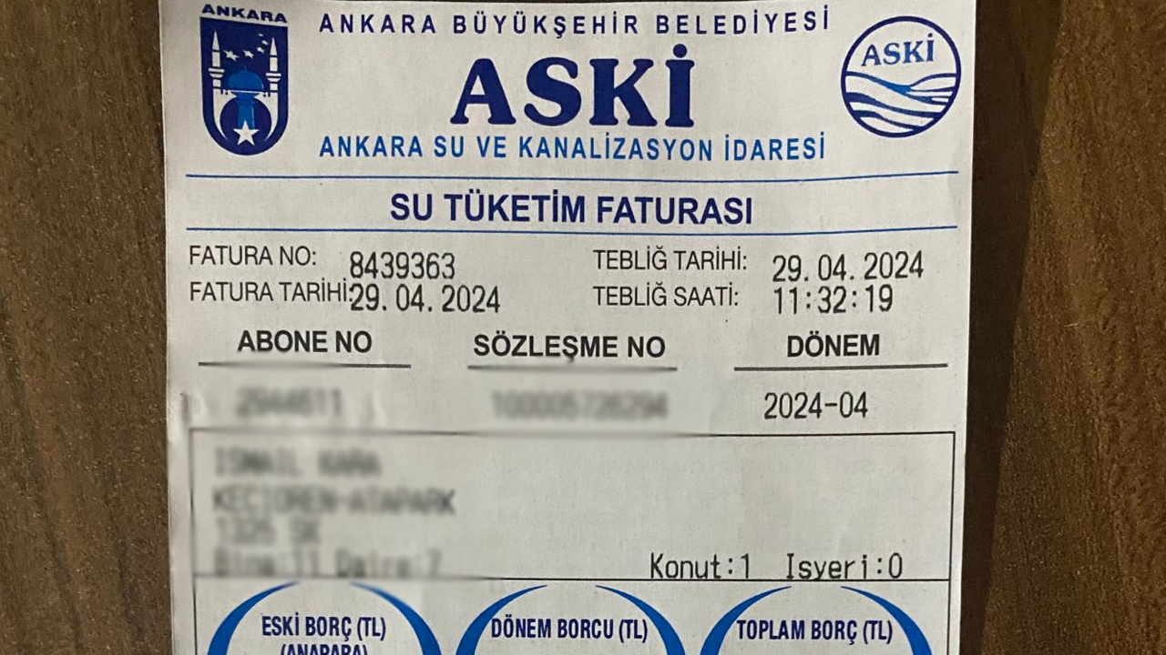 ASKİ uyardı: Ankara'da 400 bin abonenin bilgileri güncel değil