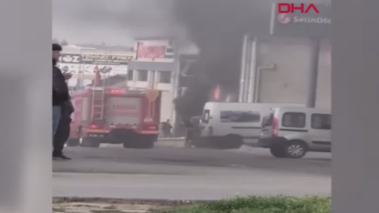 Ostim OSB'de yangın: 2 saatlik çalışmayla kontrol altına alındı