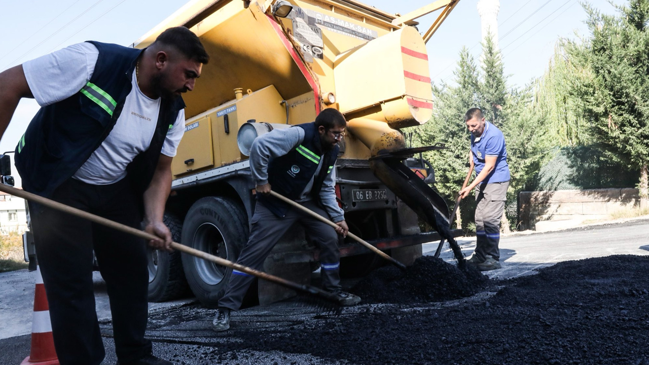 Ankara Etimesgut’ta geniş çaplı asfalt çalışmaları başladı