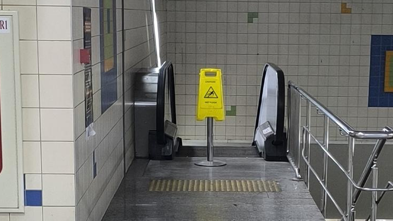 Koru Metro İstasyonu’ndaki yürüyen merdiven arızası giderildi