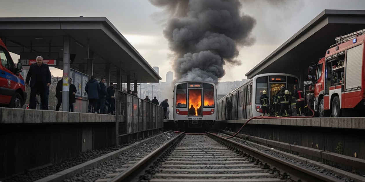 Demetevler Metro İstasyonu’nda korku dolu anlar: Seferler durduruldu