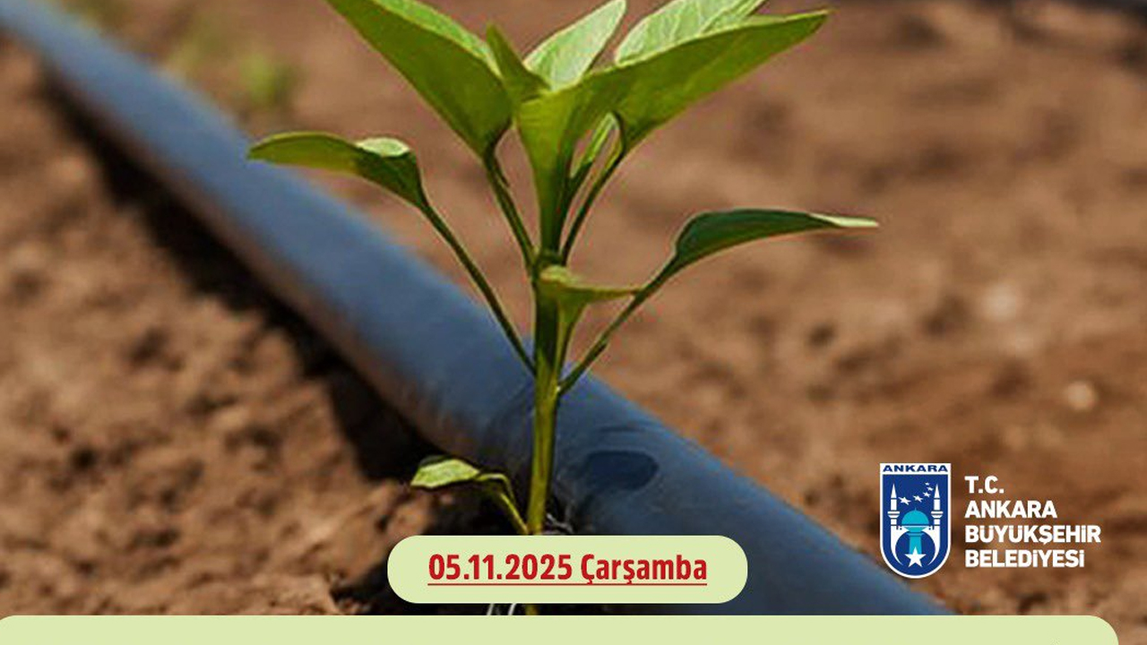 Ankara'da 5 farklı noktada sulama borusu dağıtılacak