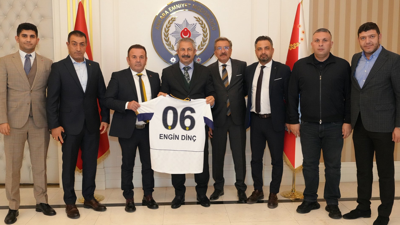 Ankaragücü yönetimi Emniyet Müdürü Engin Dinç'i ziyaret etti
