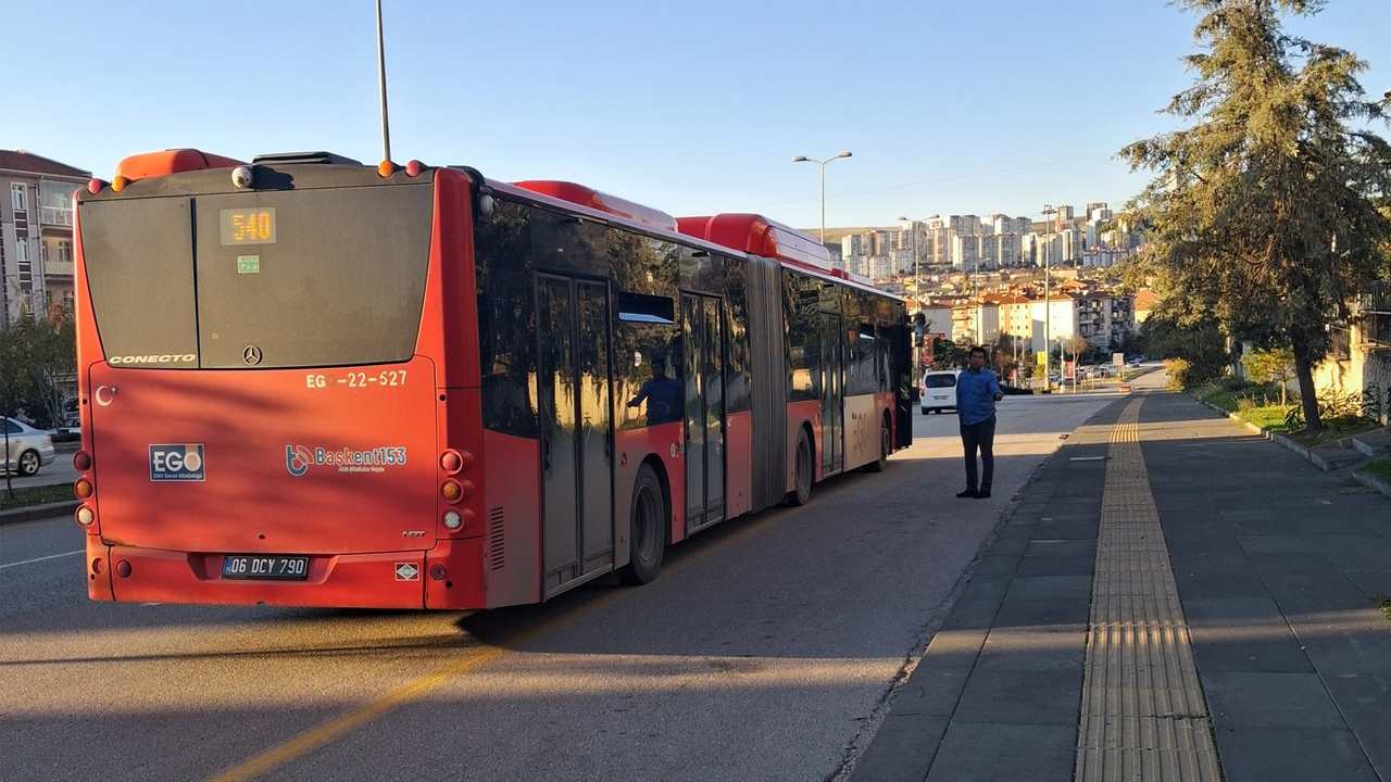 Eryaman’da EGO otobüsünde gerginlik: Şoför yolcuları araçtan kovdu