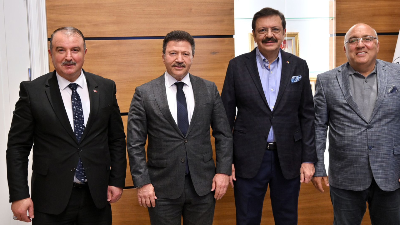 Ankara'da şoförler, ağaç esnafı ve sebzeciler TOBB makamında ağırlandı