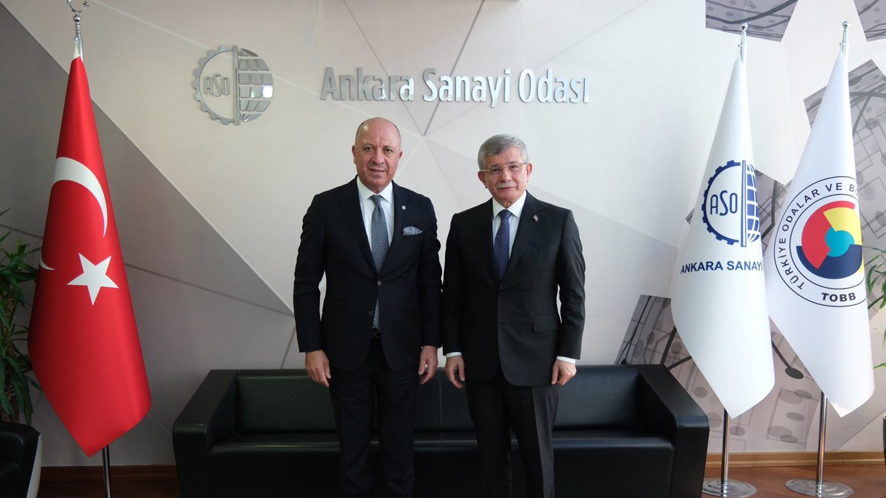 Ahmet Davutoğlu Ankara Sanayi Odası’nı ziyaret etti