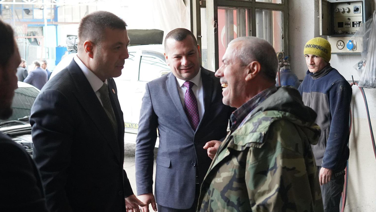 MHP sahaya indi: Çubuk’ta dernek ve esnaflar ziyaret edildi