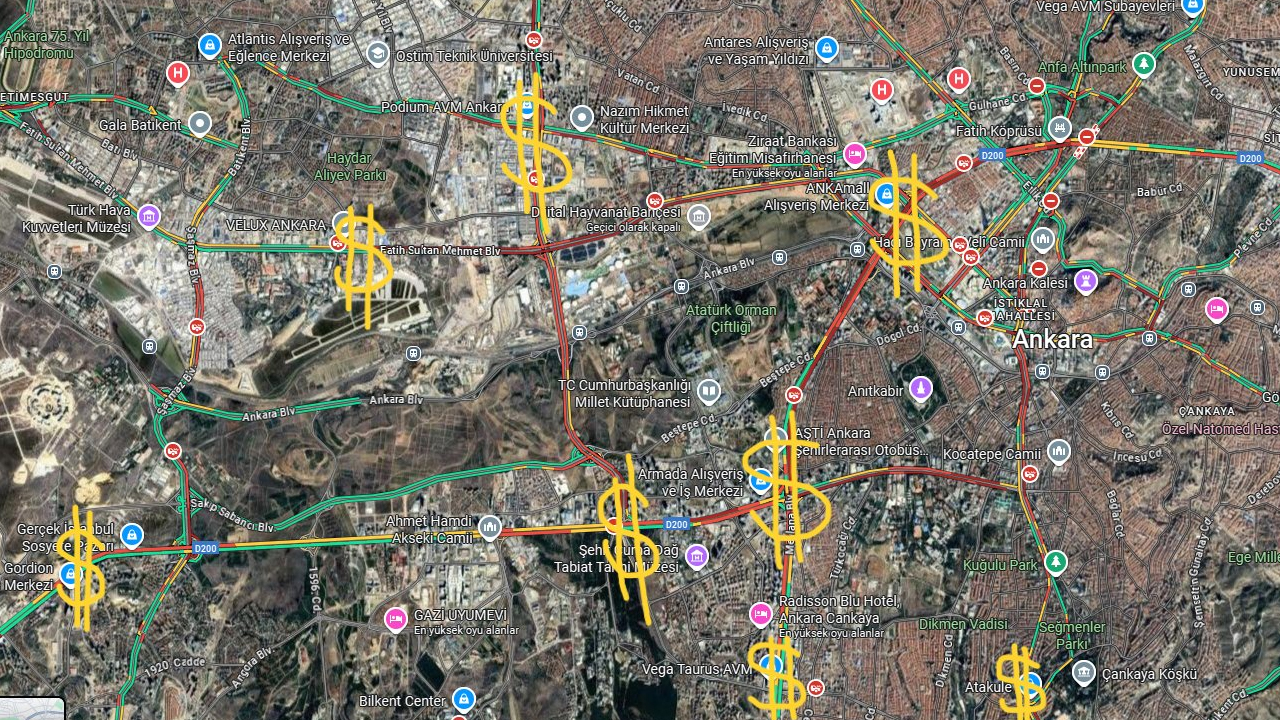 Ankara trafiği AVM'lerin rant yarışına kurban edilmiş!
