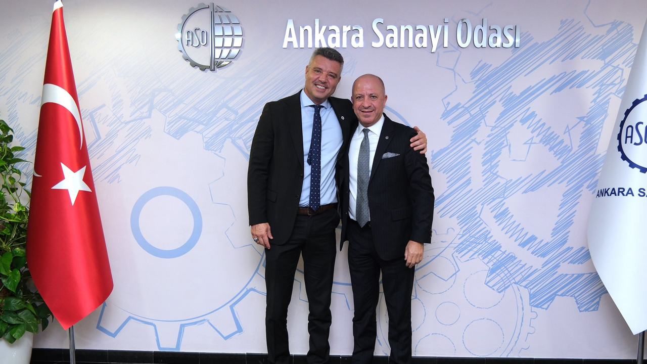 Fenerbahçe Başkanı Sadettin Saran Ankara Sanayi Odası'nda ağırlandı