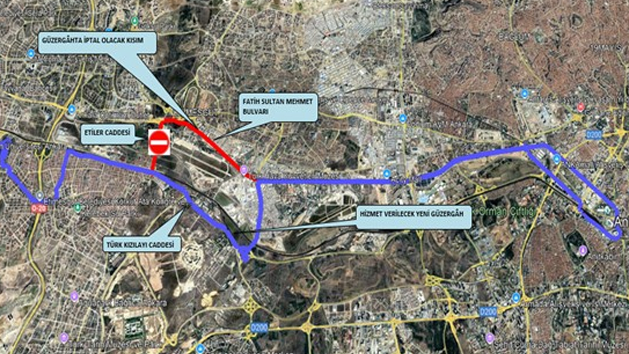 Etimesgut Havalimanı çalışmaları nedeniyle yollar trafiğe kapatılacak