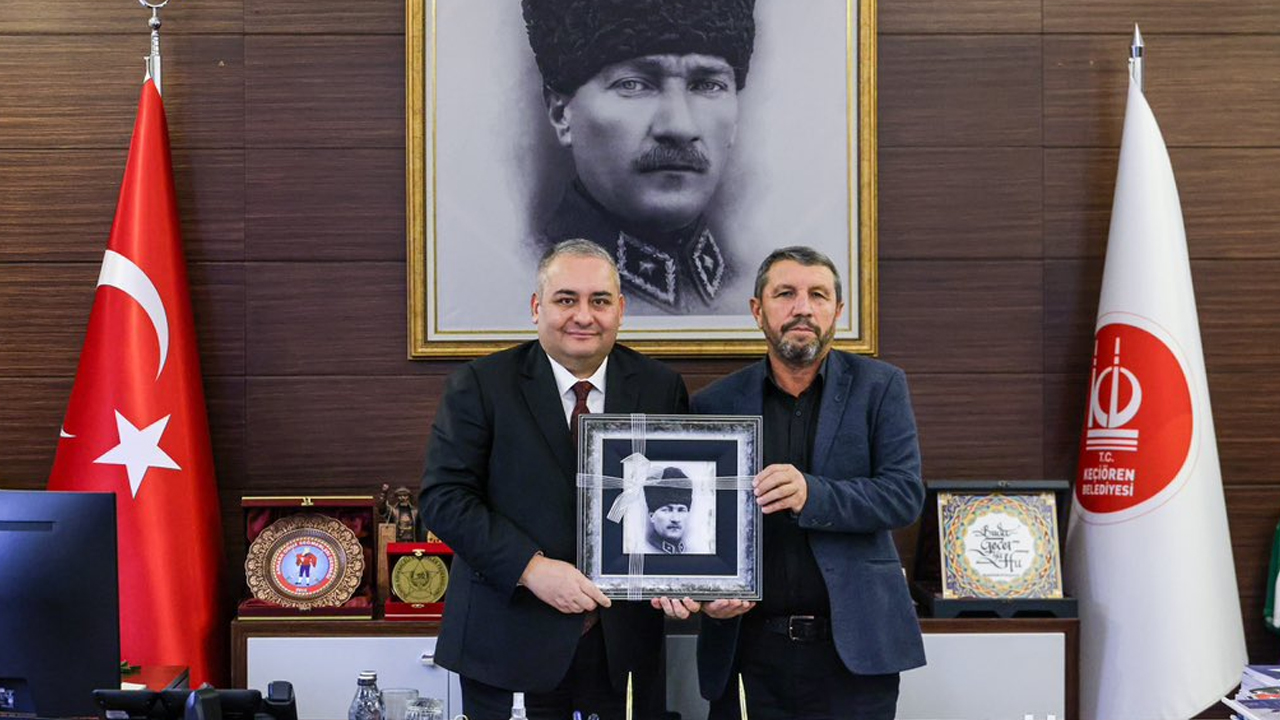 Kırşehirliler Keçiören'de makam odasında ağırlandı